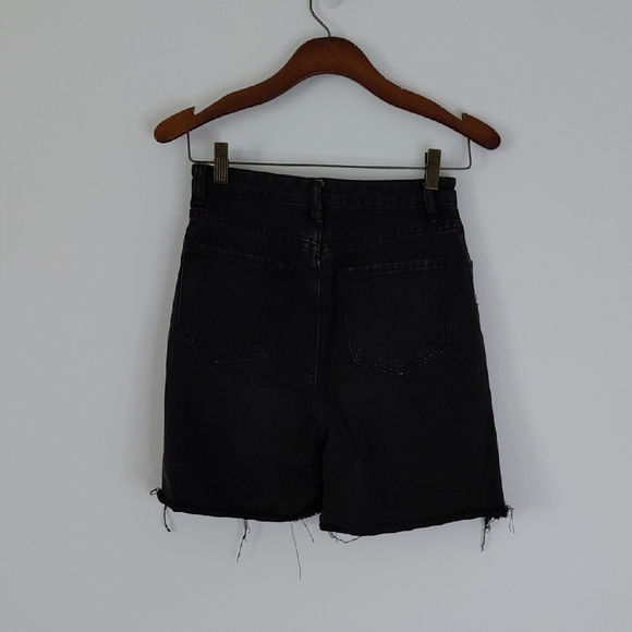 Classic Black Denim Shorts - Picture 2 of 16